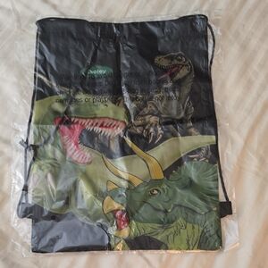 Dinosaur Print Drawstring Backpack